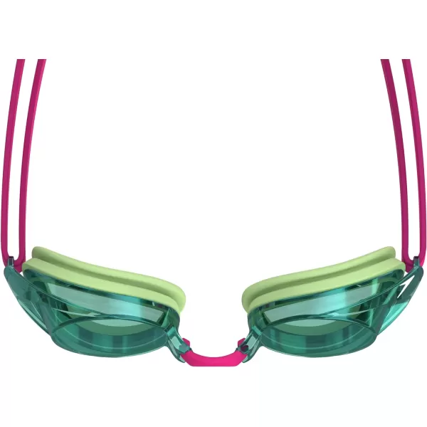 Speedo Womens Swim Goggles Mirrored Vanquisher 20Green TeaJadeEmerald