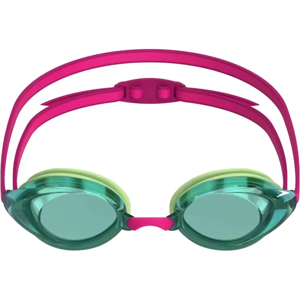 Speedo Womens Swim Goggles Mirrored Vanquisher 20Green TeaJadeEmerald