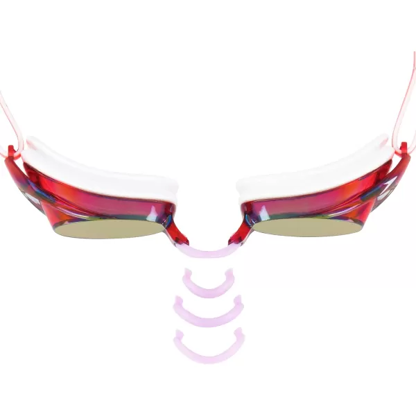 Speedo Womens Swim Goggles Mirrored Vanquisher 20Icy WhiteAblazeIrismirr