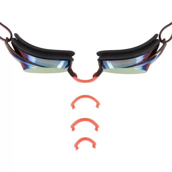 Speedo Womens Swim Goggles Mirrored Vanquisher 20Speedo BlackAmberRose Gold