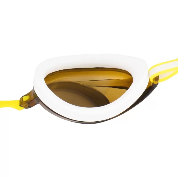 Speedo Womens Swim Goggles Mirrored Vanquisher 20WhiteAmberSilvermirr