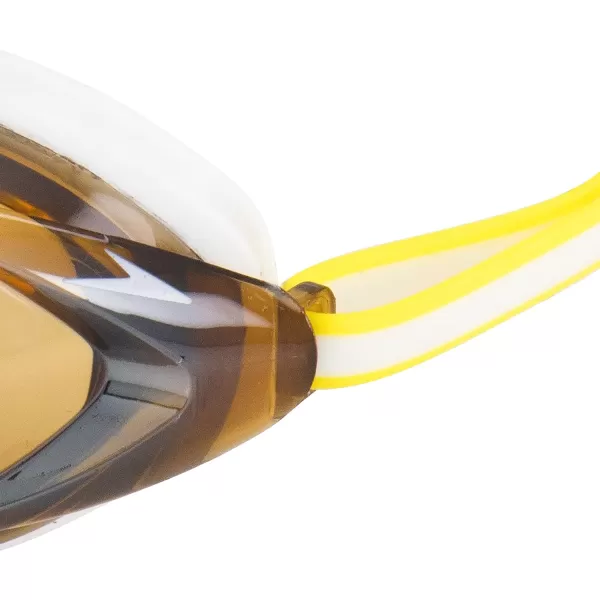 Speedo Womens Swim Goggles Mirrored Vanquisher 20WhiteAmberSilvermirr