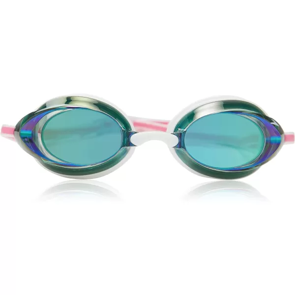 Speedo Womens Swim Goggles Mirrored Vanquisher 20WhiteRainbow