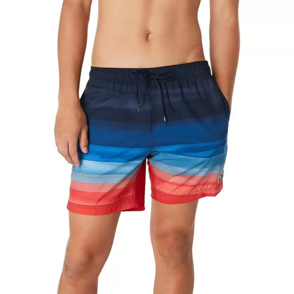 Speedo Mens Swim Trunk Mid Length Redondo PrintedHorizon View Peacoat