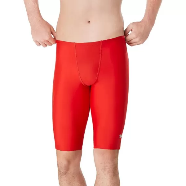 Speedo Mens Swimsuit Jammer ProLT SolidSolid Team Red