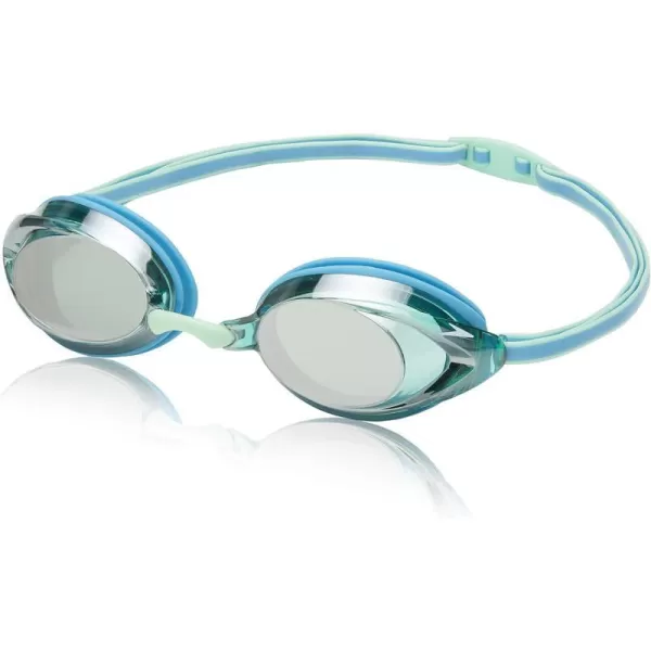 Speedo Womens Swim Goggles Mirrored Vanquisher 20BlueGrey