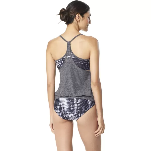 Speedo Womens Swimsuit Top Tankini BlousonGrey