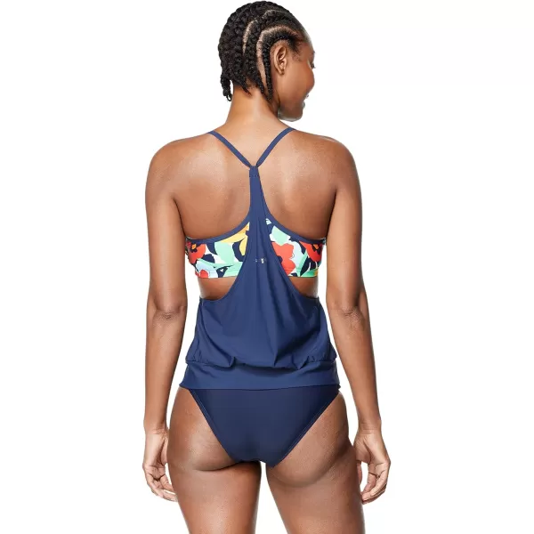 Speedo Womens Swimsuit Top Tankini BlousonPeacoat