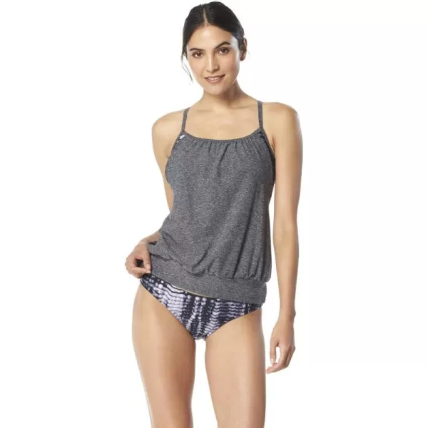 Speedo Womens Swimsuit Top Tankini BlousonGrey