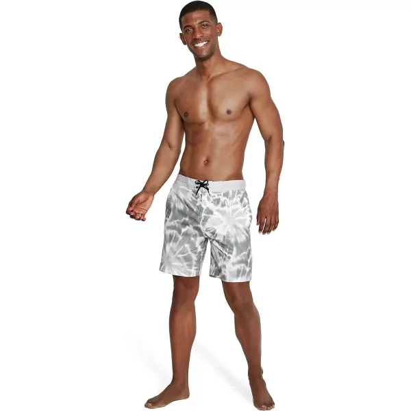 Mens Swim Trunk Knee Length Boardshort Bondi Printed18 Tides High Rise