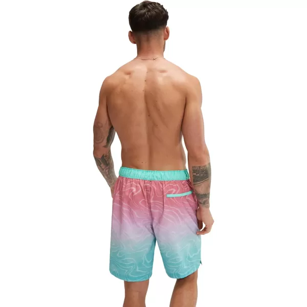 Mens Swim Trunk Knee Length Boardshort Bondi Printed20 Grand Coast