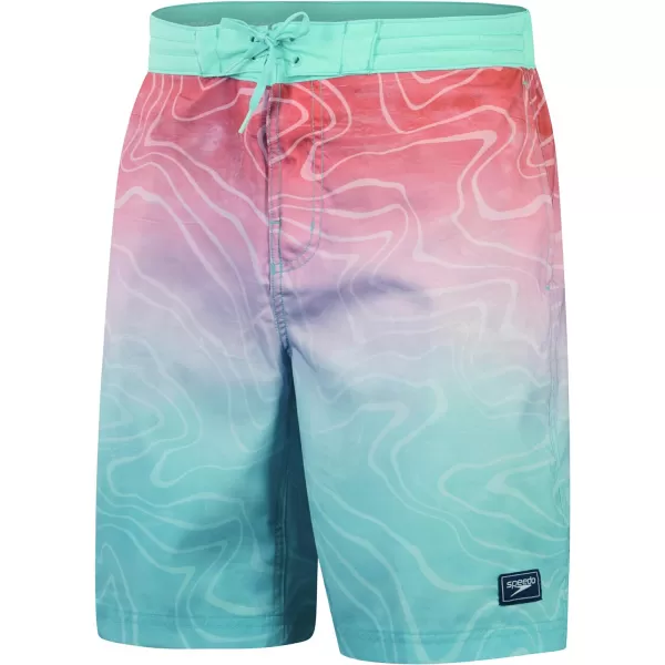 Mens Swim Trunk Knee Length Boardshort Bondi Printed20 Grand Coast