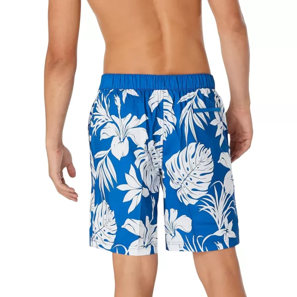 Mens Swim Trunk Knee Length Boardshort Bondi Printed20 Philo Palm Turkish Sea