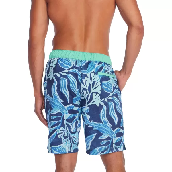 Mens Swim Trunk Knee Length Boardshort Bondi Printed20 Racing Blend