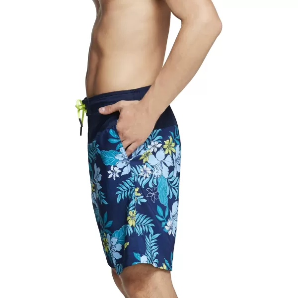 Mens Swim Trunk Knee Length Boardshort Bondi PrintedCapri Breeze