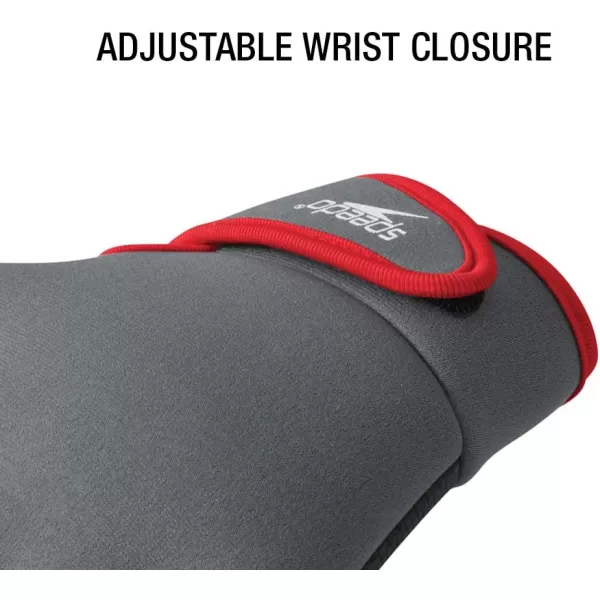 Speedo Aqua Fit Swim Training GlovesCharcoalRed