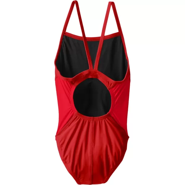 Speedo Big Girls Revolve Splice Energy Back Swimsuit22 Speedo Red