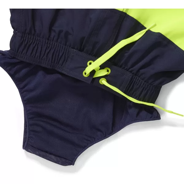 Speedo Boys Swim Trunk Knee Length Blocked VolleyBlue Lemonade