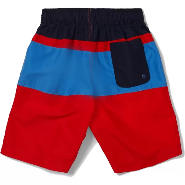 Speedo Boys Swim Trunk Knee Length Blocked VolleyHigh Risk Red