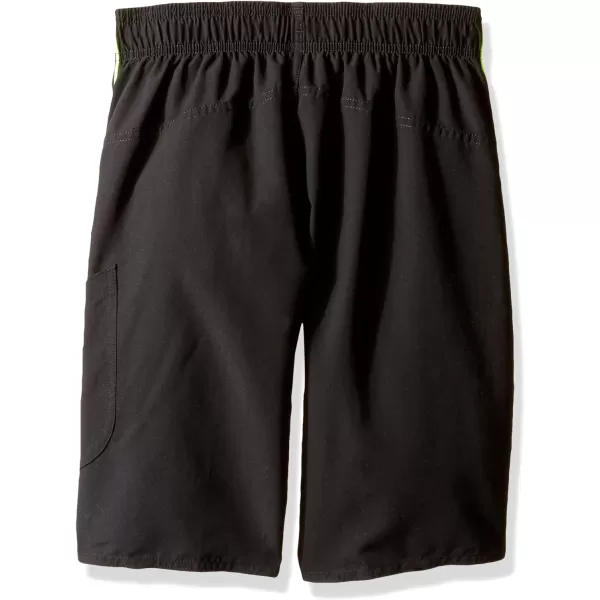 Speedo Boys Swim Trunk Knee Length Marina Volley YouthDiscontinuedBlackLime