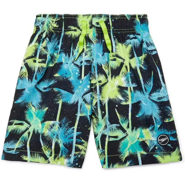 Speedo Boys Swim Trunk Mid Length Redondo PrintedPalms Anthracite