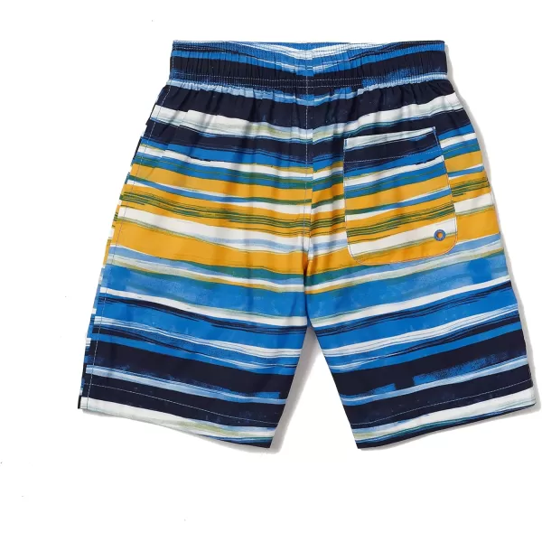 Speedo Boys Swim Trunk Mid Length Redondo PrintedRiver Current Peacoat