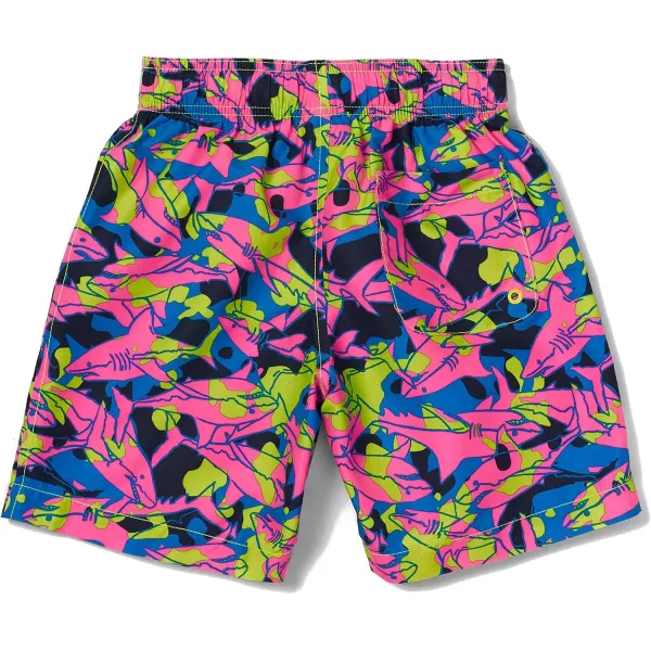 Speedo Boys Swim Trunk Mid Length Redondo PrintedShark Park Sugar Plum