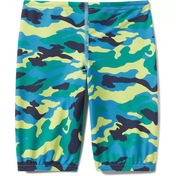 Speedo Boys Swimsuit Jammer Begin to Swim SolidCamo Cover Navigate