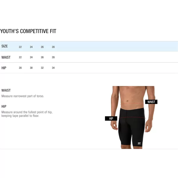 Speedo Boys Swimsuit Jammer Endurance Solid USA YouthTeam Navy