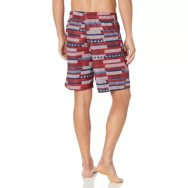 Speedo Boys Thru Way Stripe eBoard 18Rwb Speedo Red