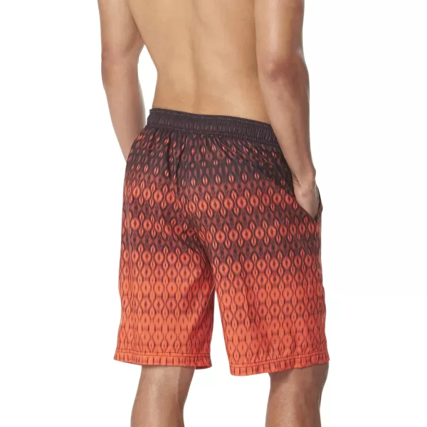Speedo Boys Thru Way Stripe eBoard 18Sunset Red
