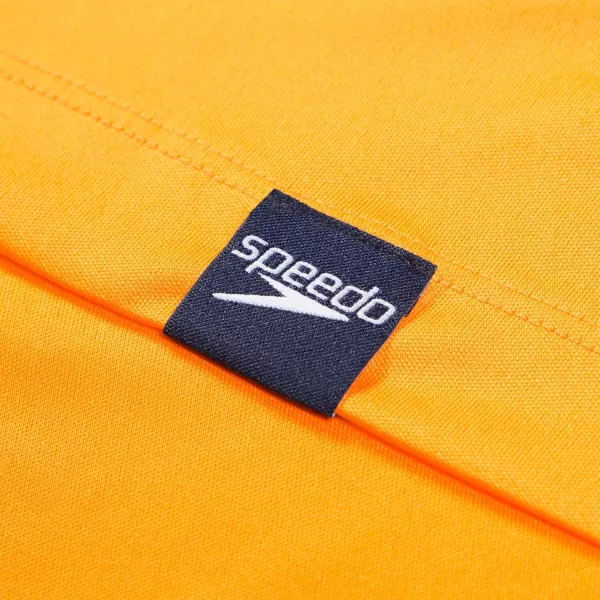 Speedo Boys UV Swim Shirt Long Sleeve Tee GraphicSurf Mandarin Peel