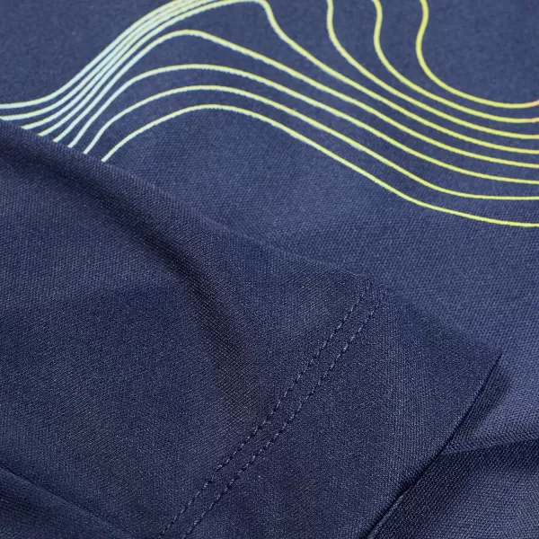 Speedo Boys UV Swim Shirt Long Sleeve Tee GraphicWave Peacoat