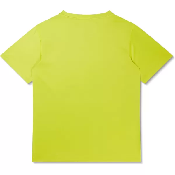 Speedo Boys Uv Swim Shirt Short Sleeve Tee GraphicCheckered Bitter Lime