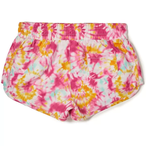 Speedo Girls Swimsuit Bottom Short Length BoardshortTie Dye Pink Cosmos