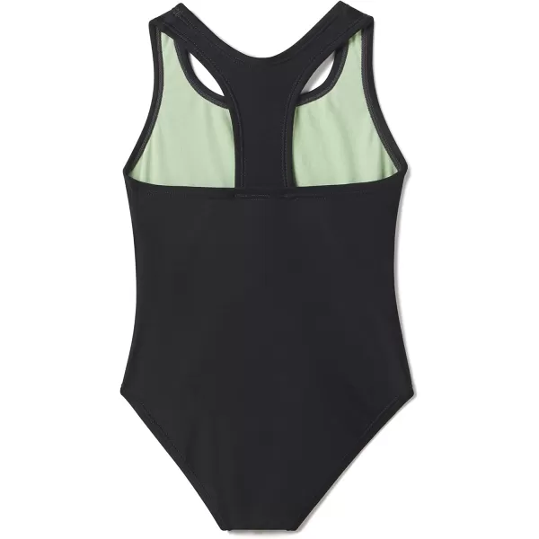 Speedo Girls Swimsuit One Piece Closed Racerback2023 Anthracite