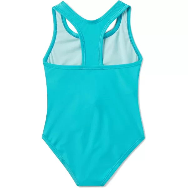 Speedo Girls Swimsuit One Piece Closed Racerback2023 Scuba Blue