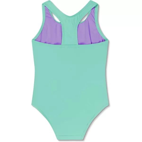 Speedo Girls Swimsuit One Piece Closed RacerbackArctic Glass