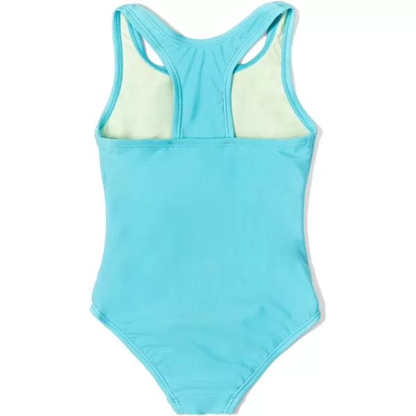 Speedo Girls Swimsuit One Piece Closed RacerbackBlue Atoll