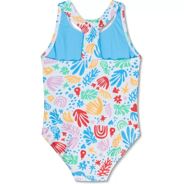 Speedo Girls Swimsuit One Piece Closed RacerbackCot Dazur Collage