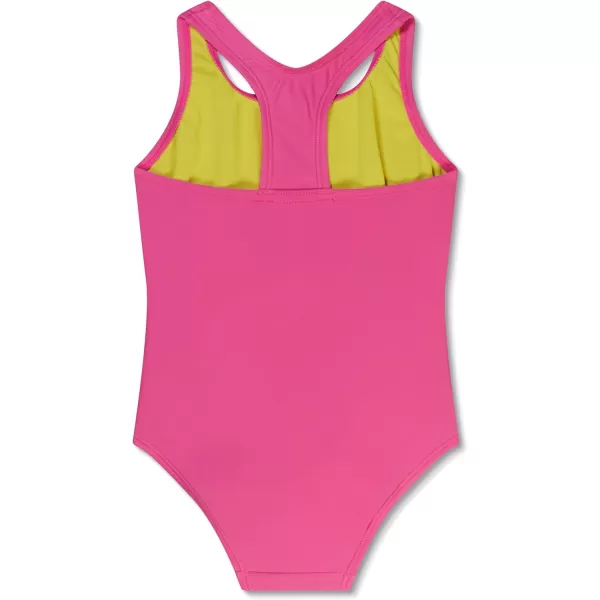 Speedo Girls Swimsuit One Piece Closed RacerbackFlare Pink