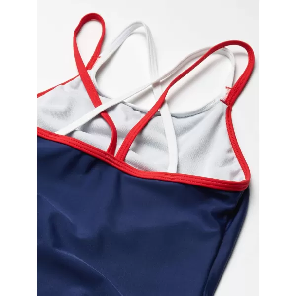 Speedo Girls Swimsuit One Piece Solid Cross Back Multi StrapsDiscontinued REDWhiteBlue 16 BigSpeedo Girls Swimsuit One Piece Solid Cross Back Multi StrapsDiscontinued REDWhiteBlue 16 Big