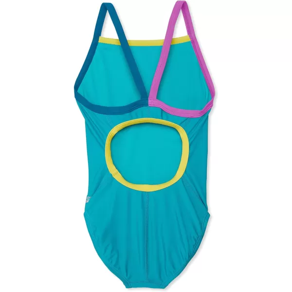 Speedo Girls Swimsuit One Piece Thin StrapsCeramic