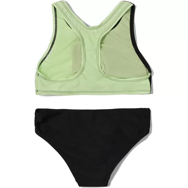 Speedo Girls Swimsuit Two Piece Bikini SetAnthracite