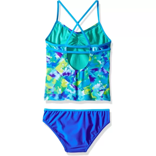 Speedo Girls Swimsuit Two Piece Tankini SetDiscontinuedBlue