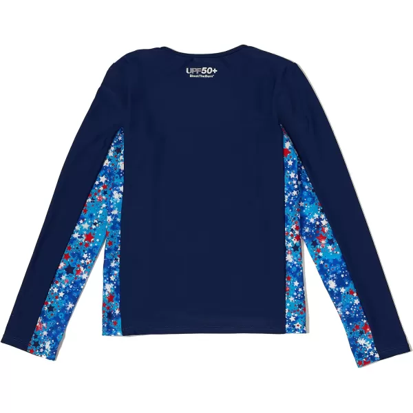 Speedo Girls Uv Swim Shirt Long Sleeve RashguardBittersweet