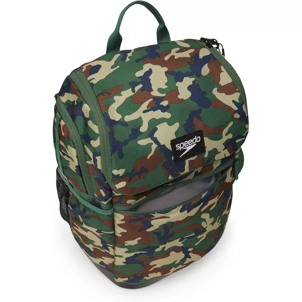 Speedo Large Teamster Backpack 35Liter Camo Green 20 One SizeOne Size Camo Green 20