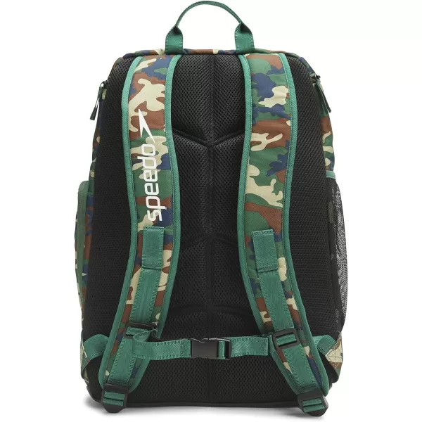 Speedo Large Teamster Backpack 35Liter Camo Green 20 One SizeOne Size Camo Green 20