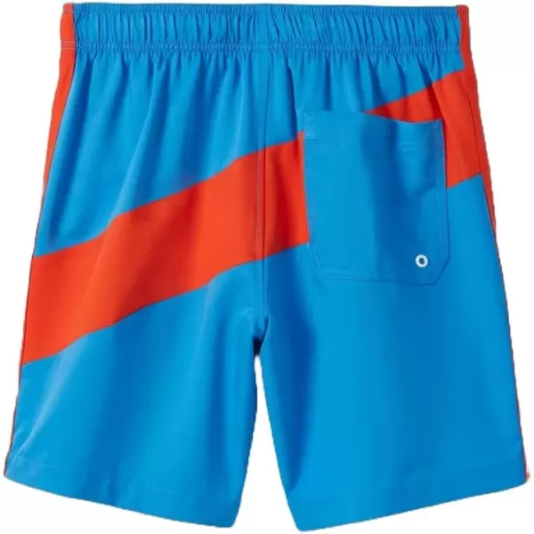 Speedo Mens 75 Volley Swim Trunks Blue Palace Beach Print