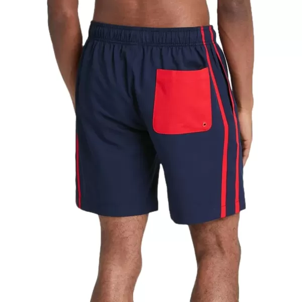 Speedo Mens 8 Colorblock Swim Shorts Navy